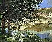 Claude Monet On the Bank of the Seine, Bennecourt, 1868 oil painting